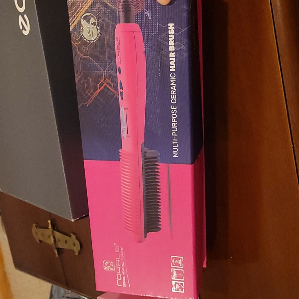 Multi-purpose ceramic hair brush